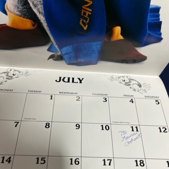 VTG "Sydney", the Qantas Koala Bear 1986 Calendar 12x12" - Picture 11 of 12